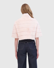 THEIA | Fur-Free Mink (Faux Fur) Bolero | Pink