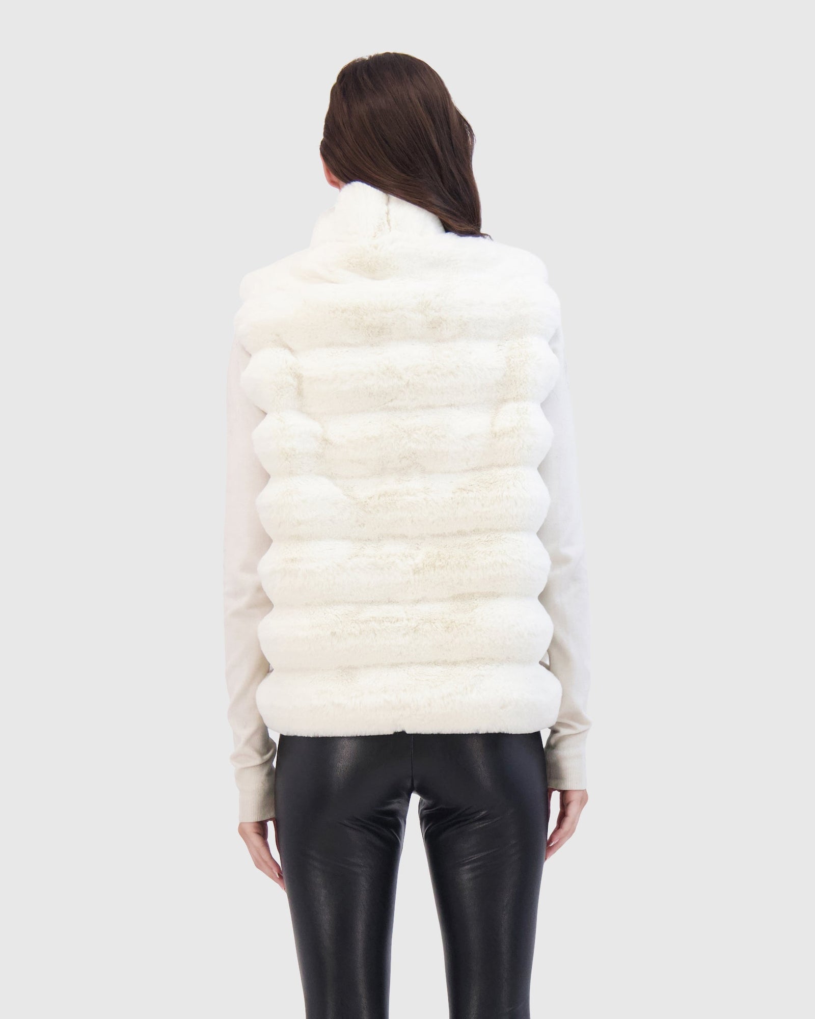 THEIA | Fur-Free Chinchilla (Faux Fur) Vest | White Chinch