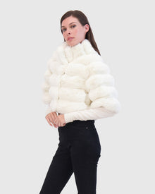 THEIA | Fur-Free Chinchilla (Faux Fur) Bolero | White Chinch