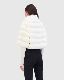 THEIA | Fur-Free Chinchilla (Faux Fur) Bolero | White Chinch