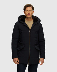 Men | Parka With Select Shearling Lamb Collar | Dark Blue
