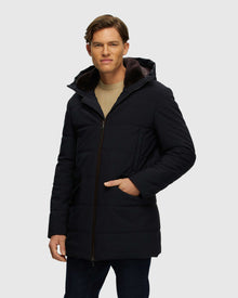 Men | Parka With Select Shearling Lamb Collar | Dark Blue