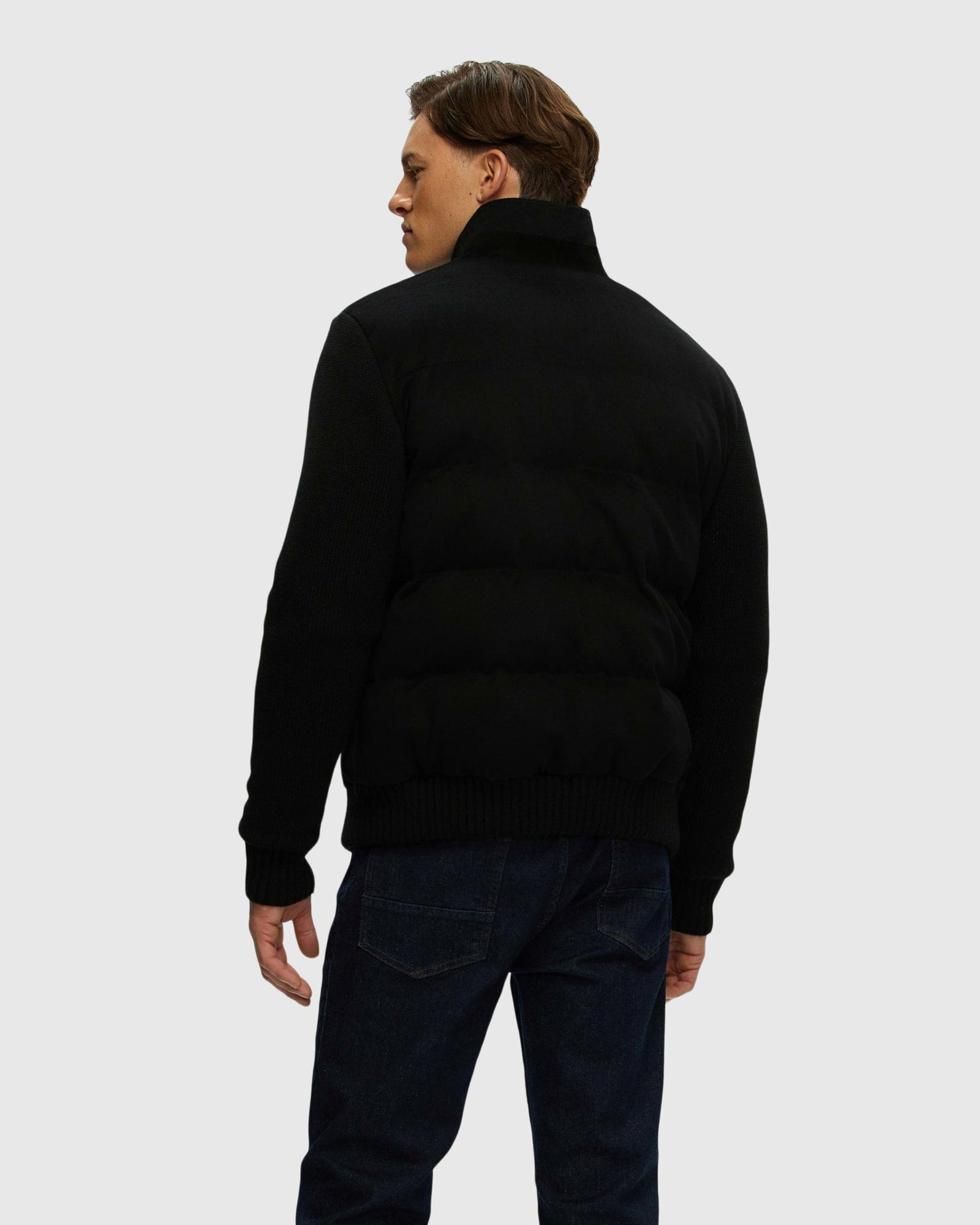 Men | Loro Piana Cashmere & Wool Jacket With Select Shearling Lamb Collar | Black