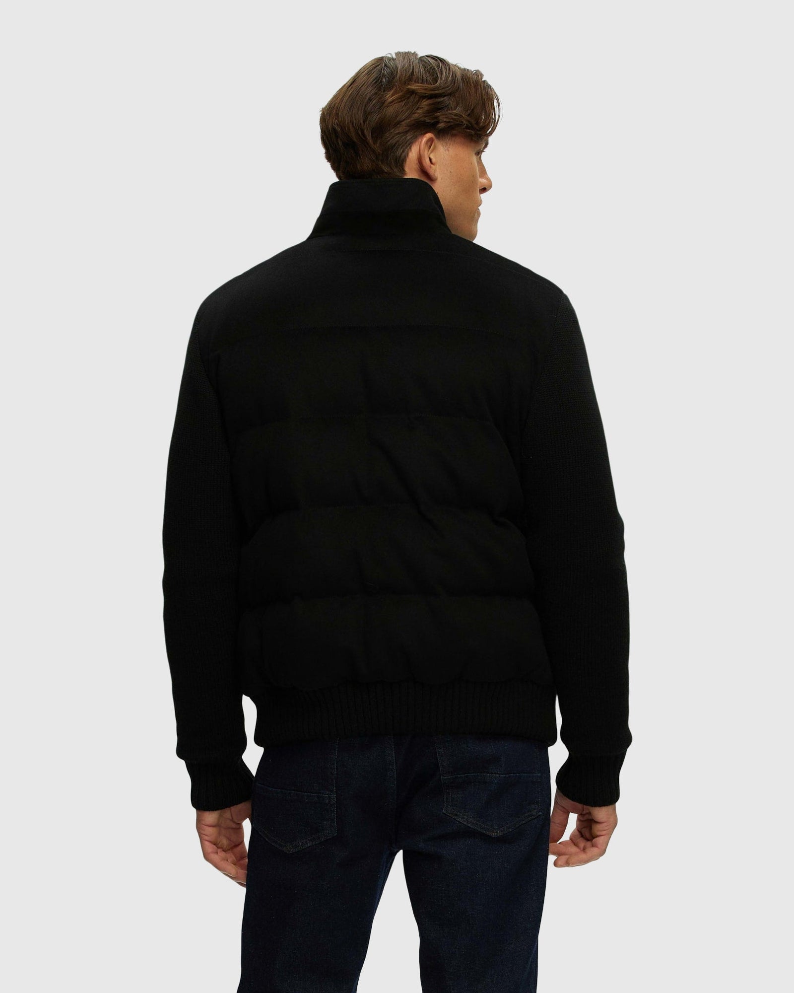 Men | Loro Piana Cashmere & Wool Jacket With Select Shearling Lamb Collar | Black