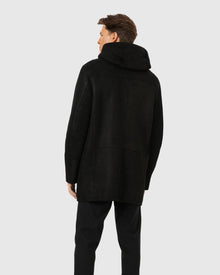 Men | Shearling Lamb Parka | Black