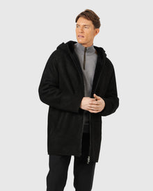 Men | Shearling Lamb Parka | Black