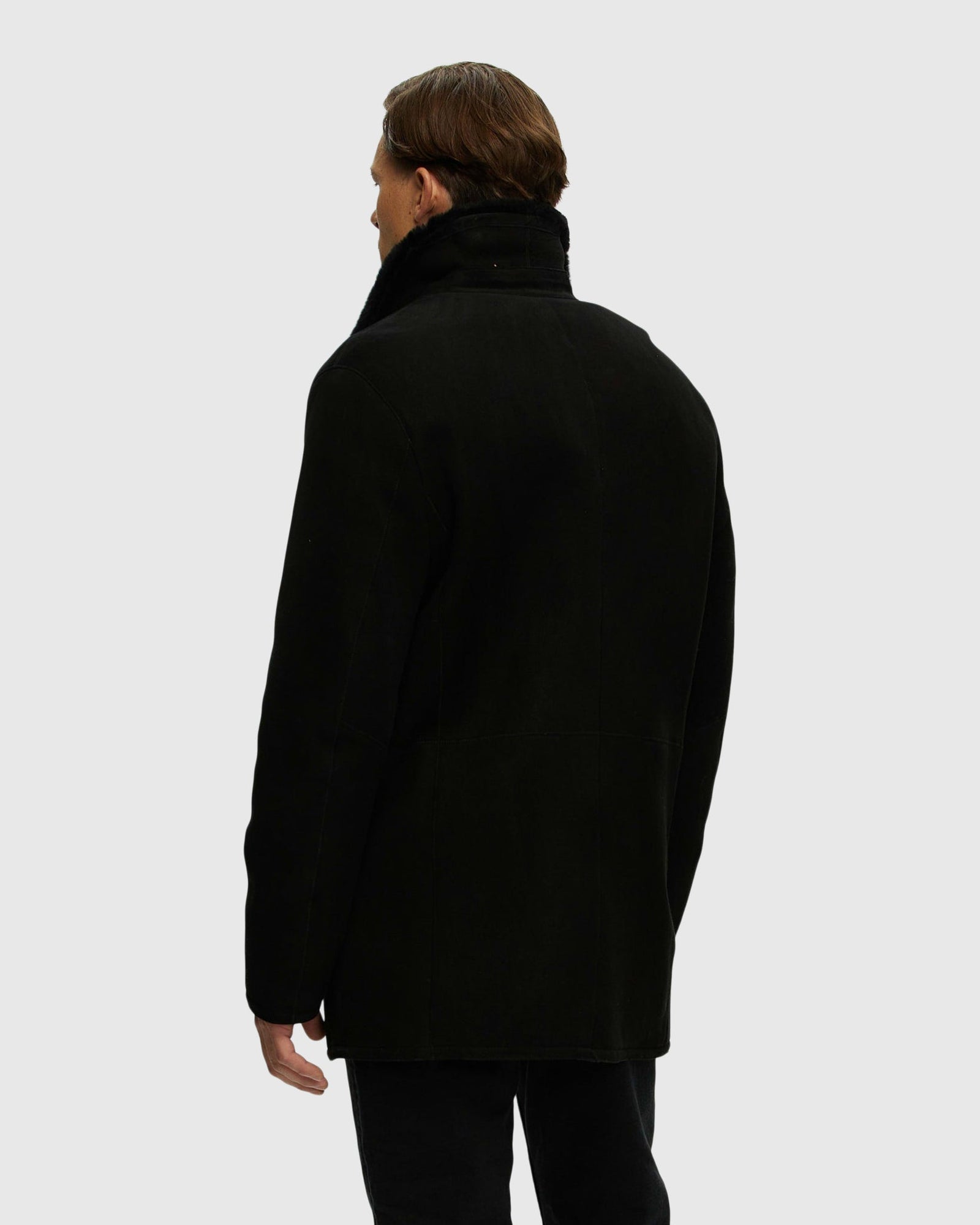 Men | Select Shearling Lamb Jacket | Black (V1)