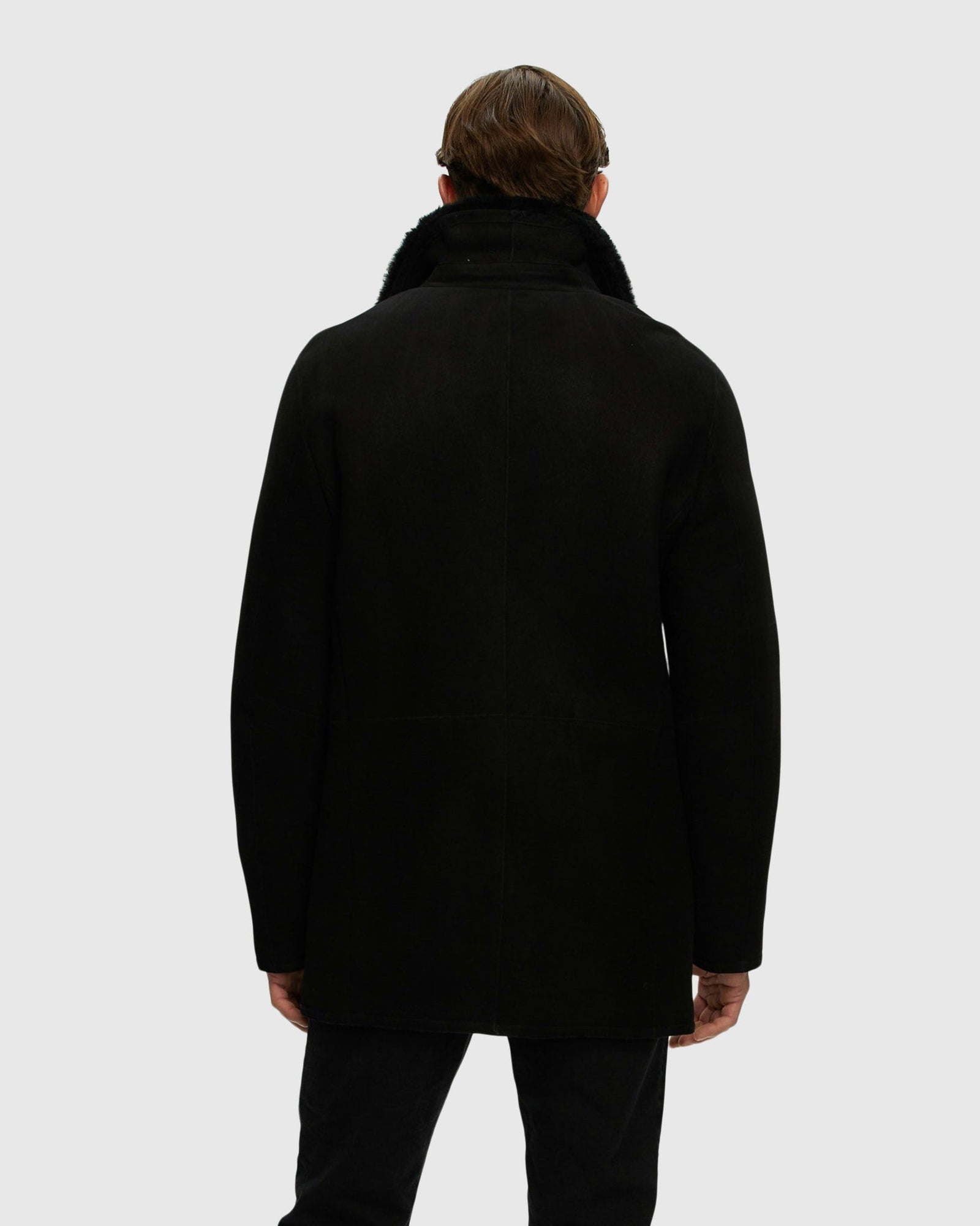 Men | Select Shearling Lamb Jacket | Black (V1)