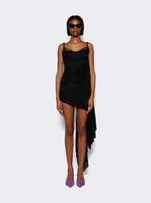 Women | Mugler | Ruched Mini Dress | Black