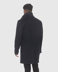 Men | Wool Stroller With Detachable Shearling Lamb Trim | Navy