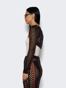 Women | Diotima | Gala Crystal Shrug Multicolor | Blue