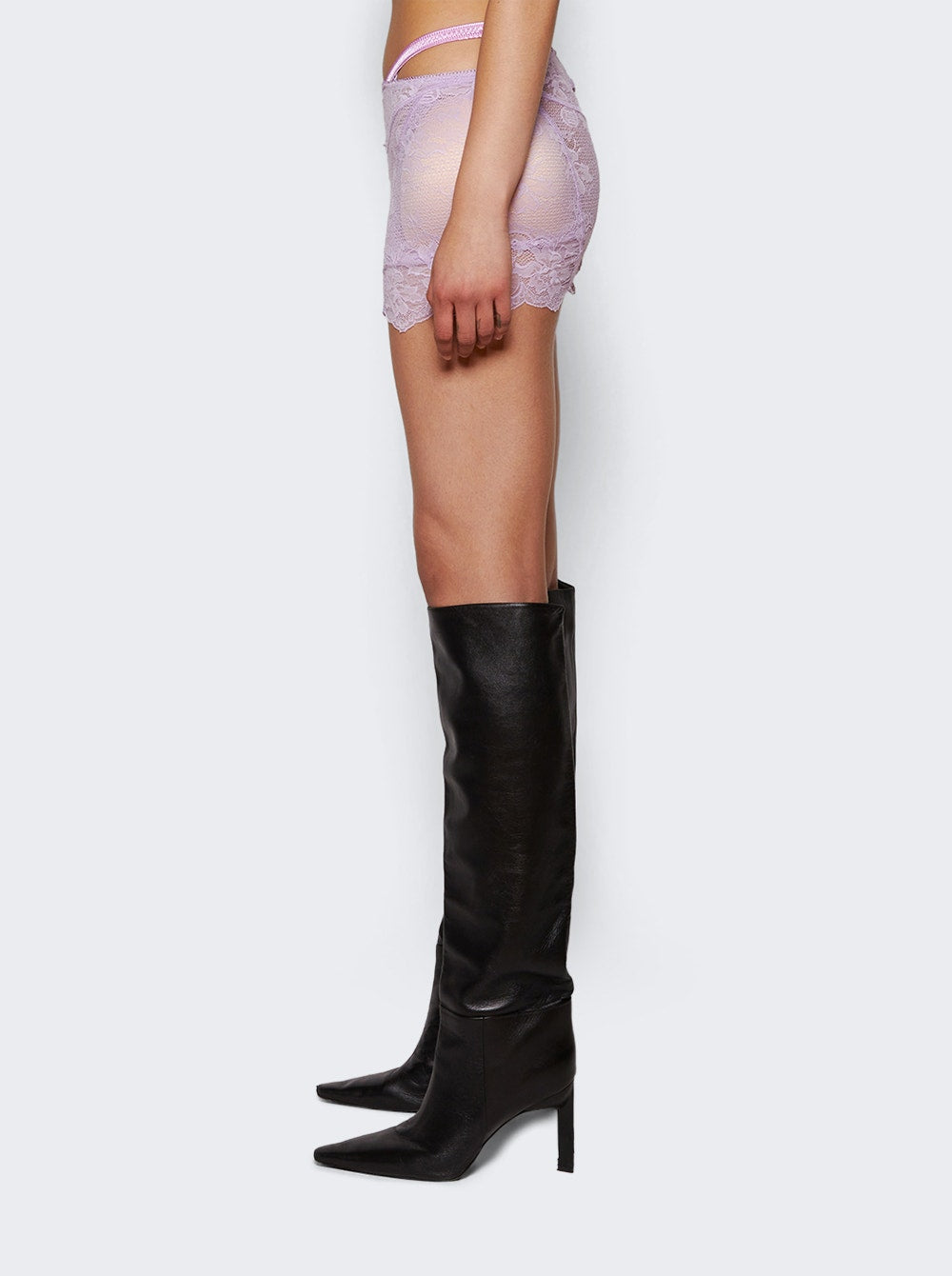 Women | Jean Paul Gaultier X Shayne Oliver | Lace Mini Skirt | Lilac