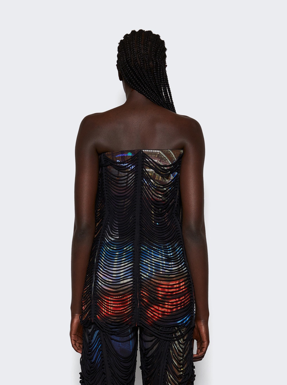 Women | Jean Paul Gaultier X Shayne Oliver | Slashing 3d Mini Dress | City Print