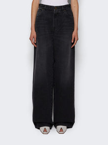 Women | Jean Paul Gaultier | Straight Leg Denim Pants | Body Mariniere Print