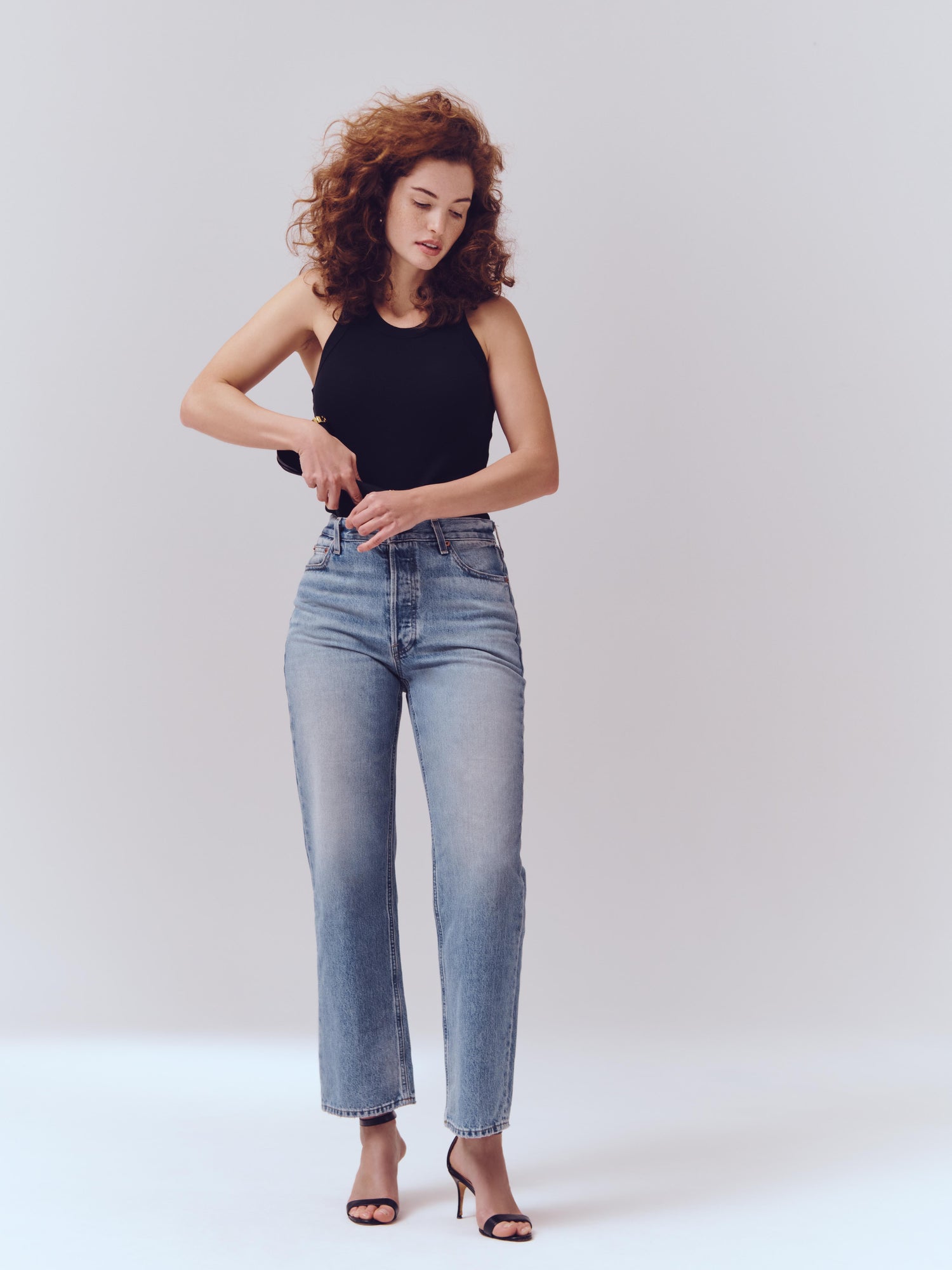 Photo |CAPTION| Mariangela is 5'10" and wearing a size 29