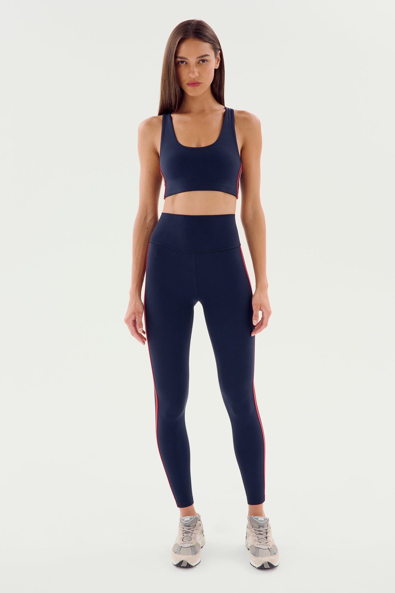 Ella Airweight Bra | Indigo x Pirate Red