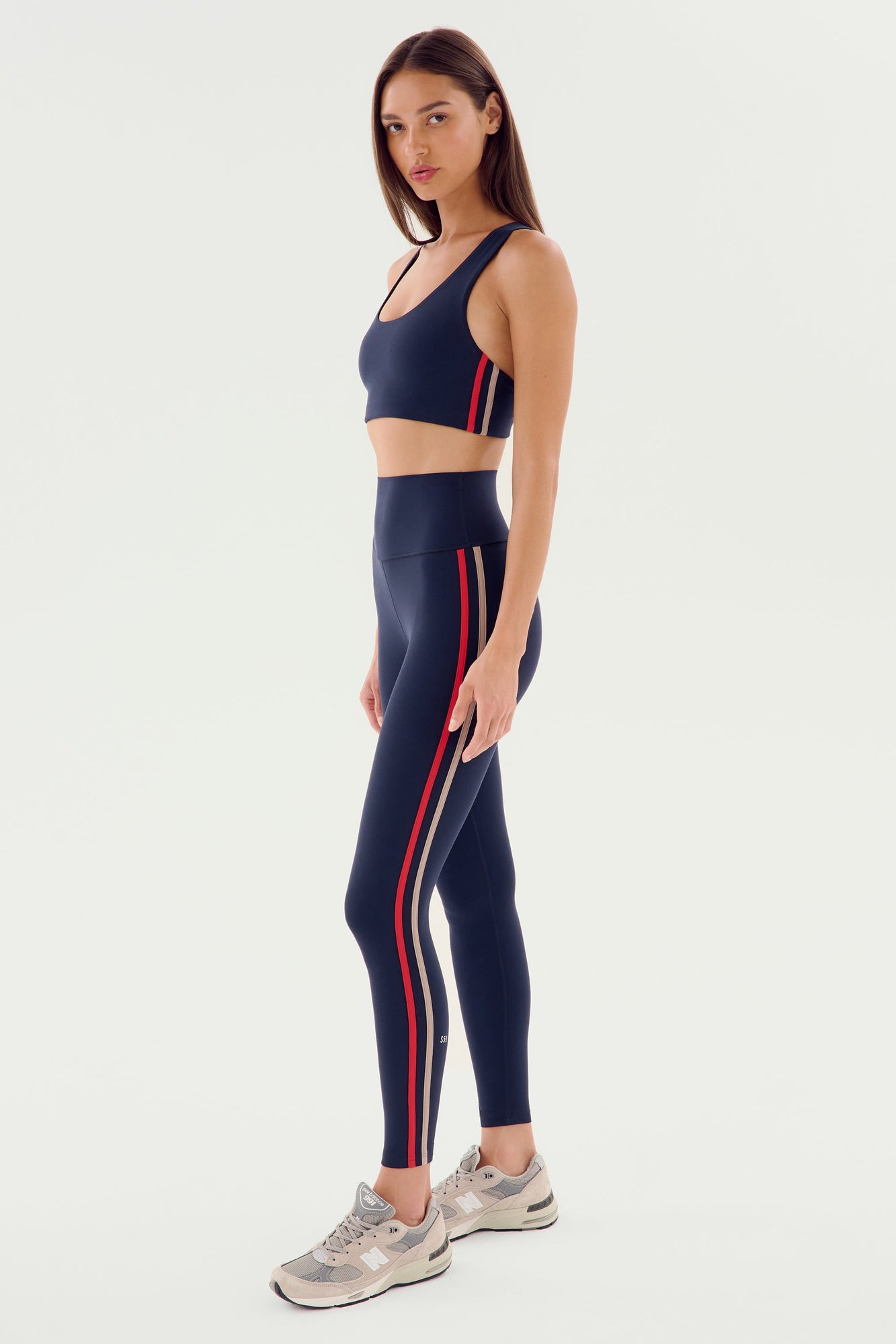 Ella Airweight Bra | Indigo x Pirate Red