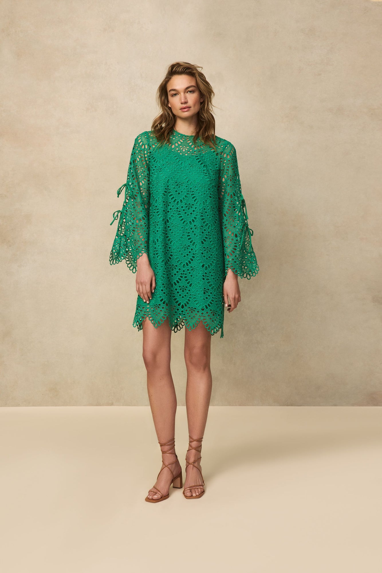Scallop Eyelet Tunic Dress | Parakeet