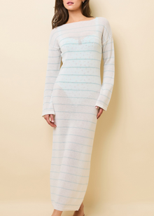 Womens | Polly Dress | Micro Stripe Brule