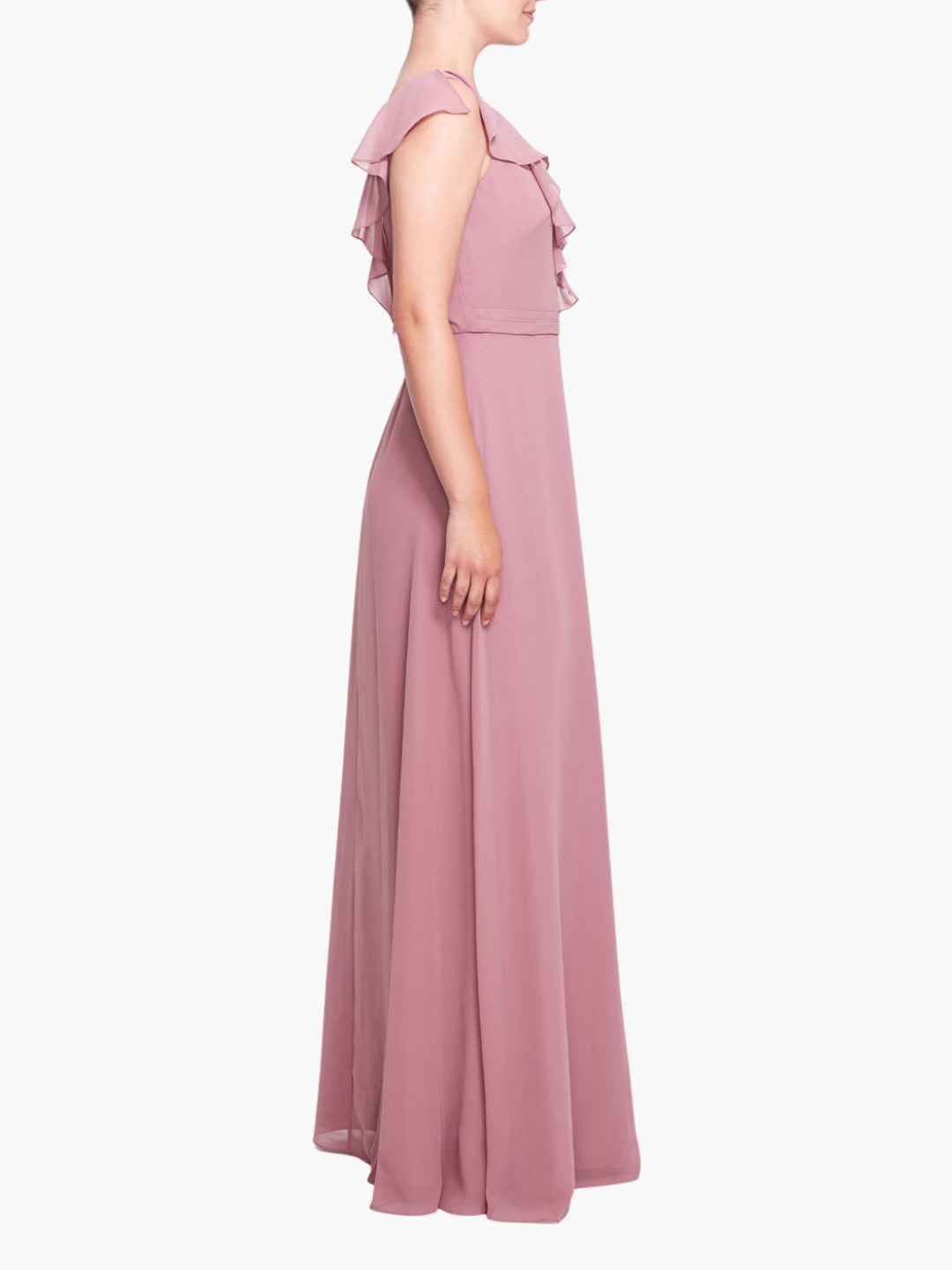 Siena Ruffle Cami Gown | Mauve