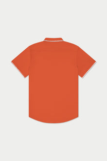 Burnt Orange Stitch Weekend Shirt | Orange