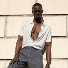 Mens | Pierre Featherlight Button Down | Ecru