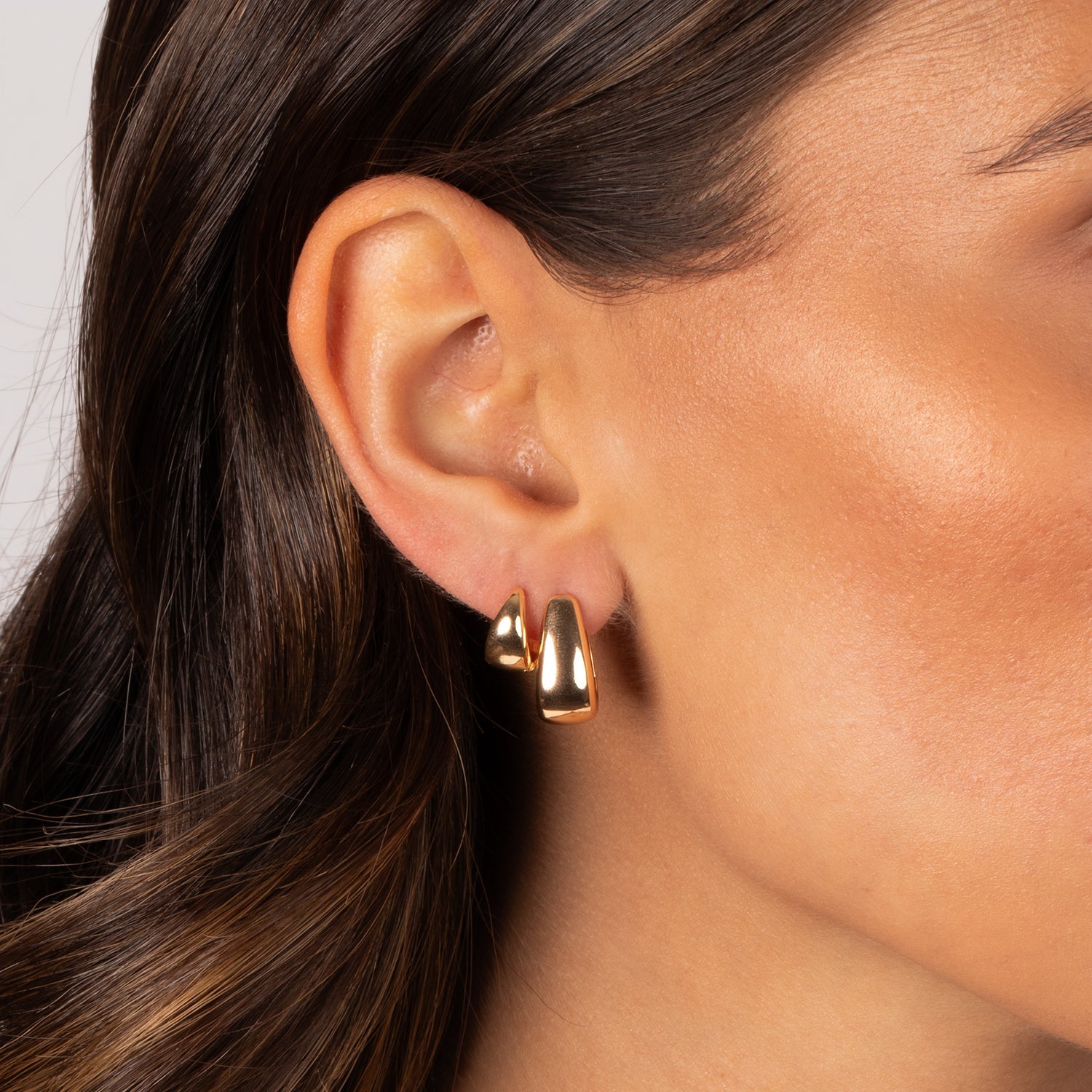 The Solid Graduated Huggie Earring Combo Set - Adina's Jewels