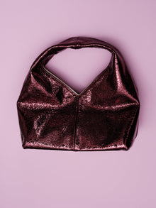 Diamond Handbag | Crinkle Bordeaux