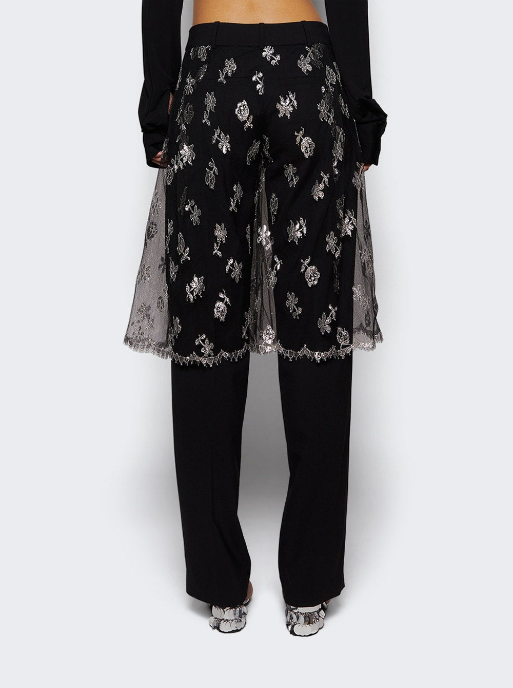 Women | Christopher Esber | Lace Sarong Trouser Black