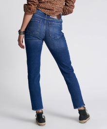 Legends High Waist Mom Fit Denim Jeans | Power Blue