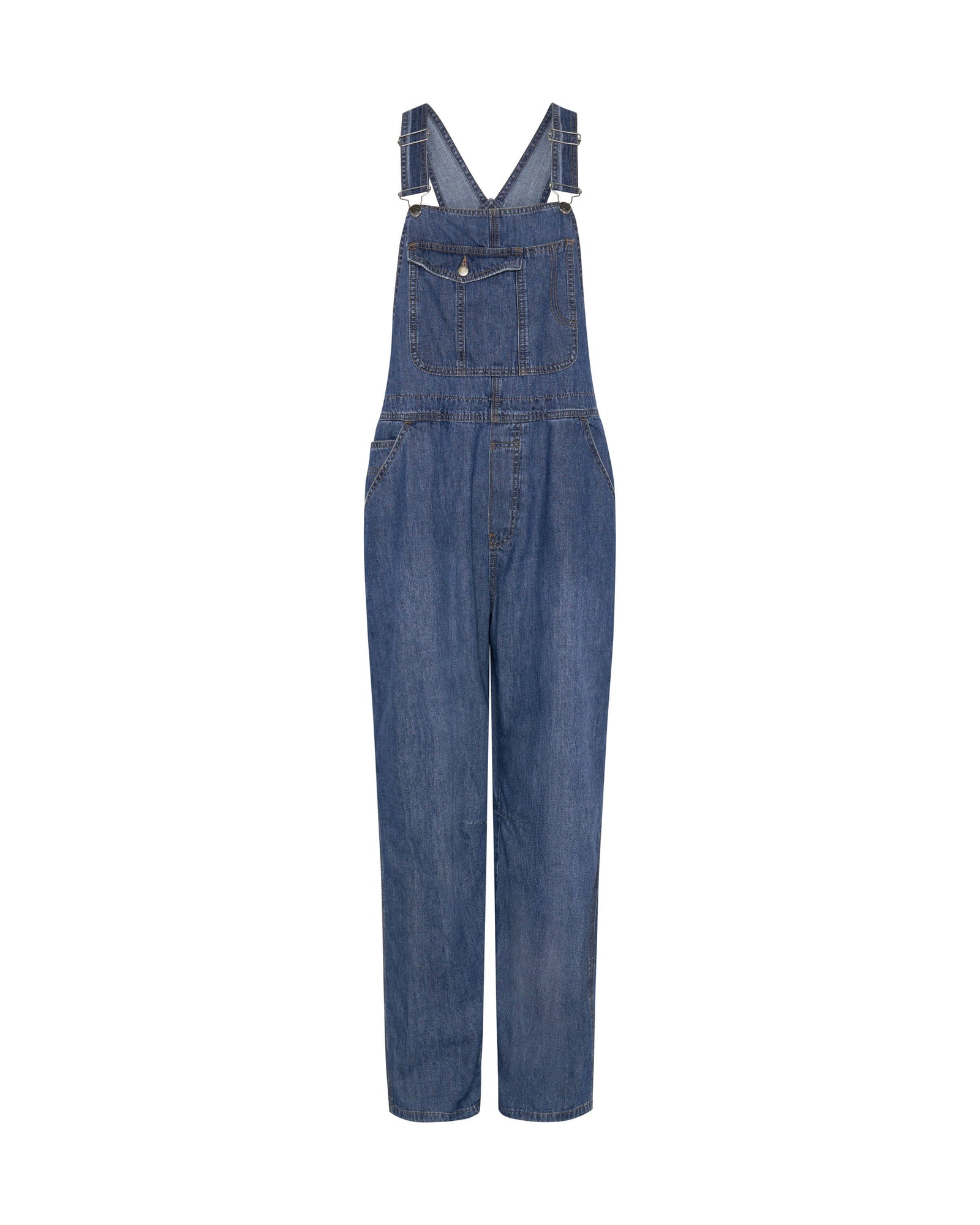 Stanton St Long Denim Overalls | Blue Night