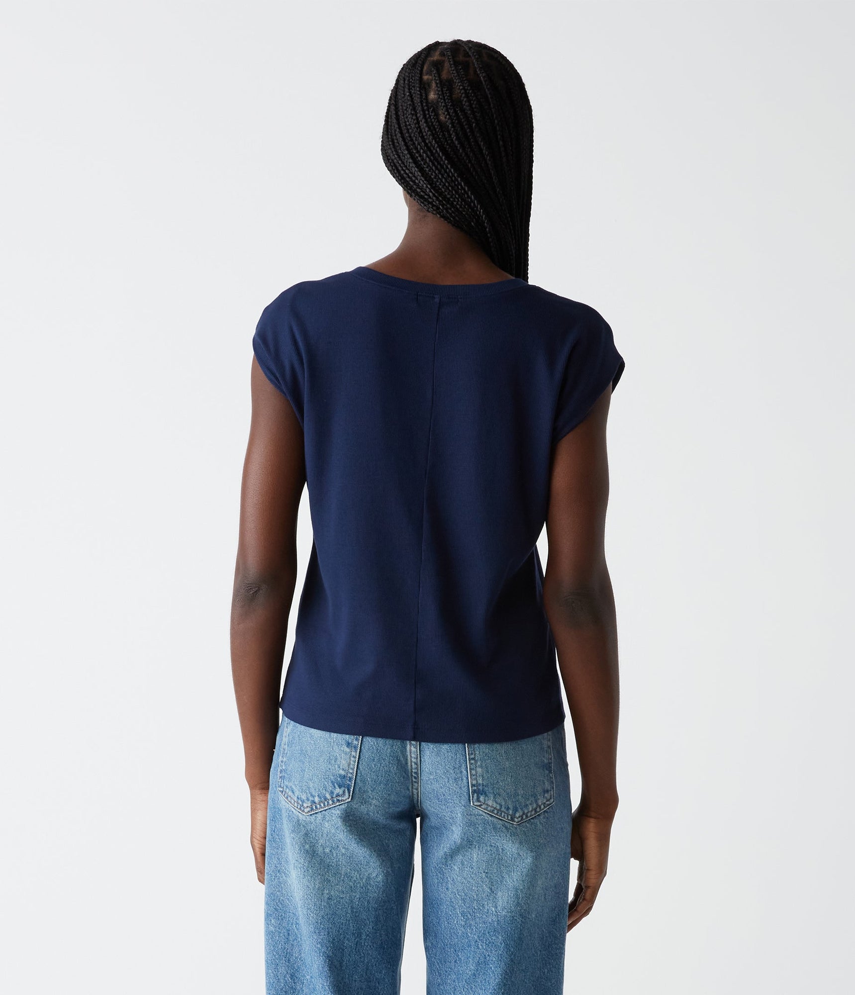 Tati Power Shoulder Top | Nocturnal