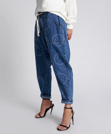 Shabby Kingpins Low Waist Boyfriend Denim Jeans | Rosewood