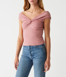 Gabbriette Twist Front Top | Berrywood