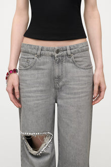 Ombre Pink Crystal Glass | Wrap Cuff Bracelet | Silver