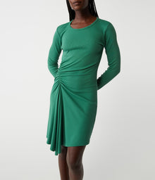 Marina Ruched Long Sleeve Mini | Palm