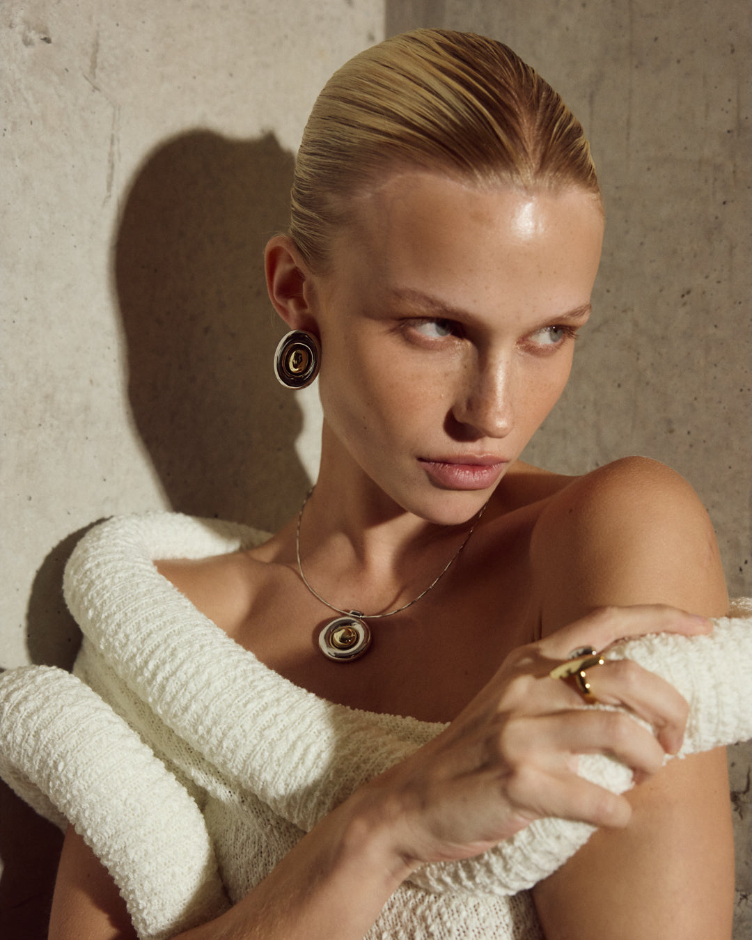 The Chrome Orb Pendant Necklace | Silver