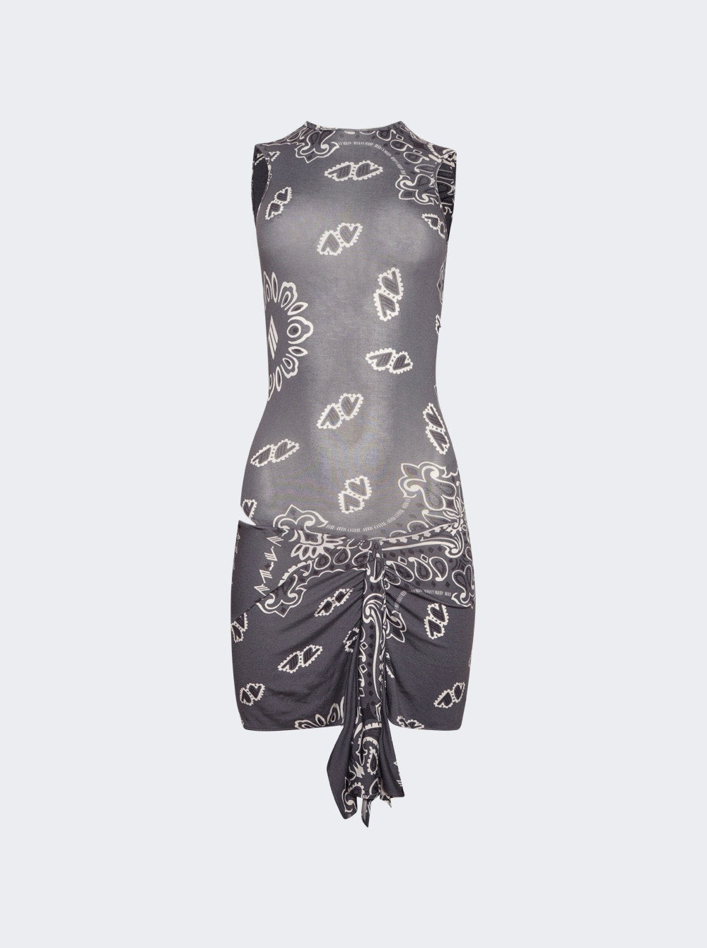 Women | The Attico | Mini Bandana Dress | Grey