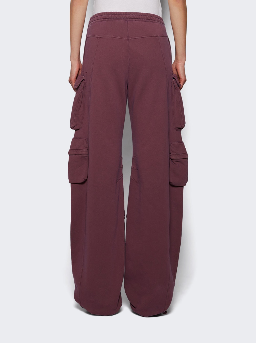 Women | The Attico | Fern Cargo Sweatpants Faded Mauve | Purple