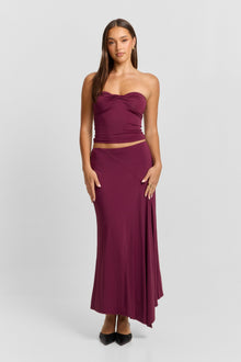 Lucinda Midi Skirt | Plum