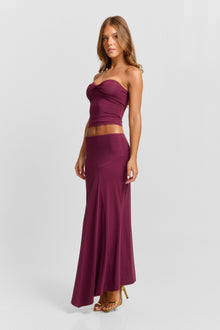 Lucinda Midi Skirt | Plum
