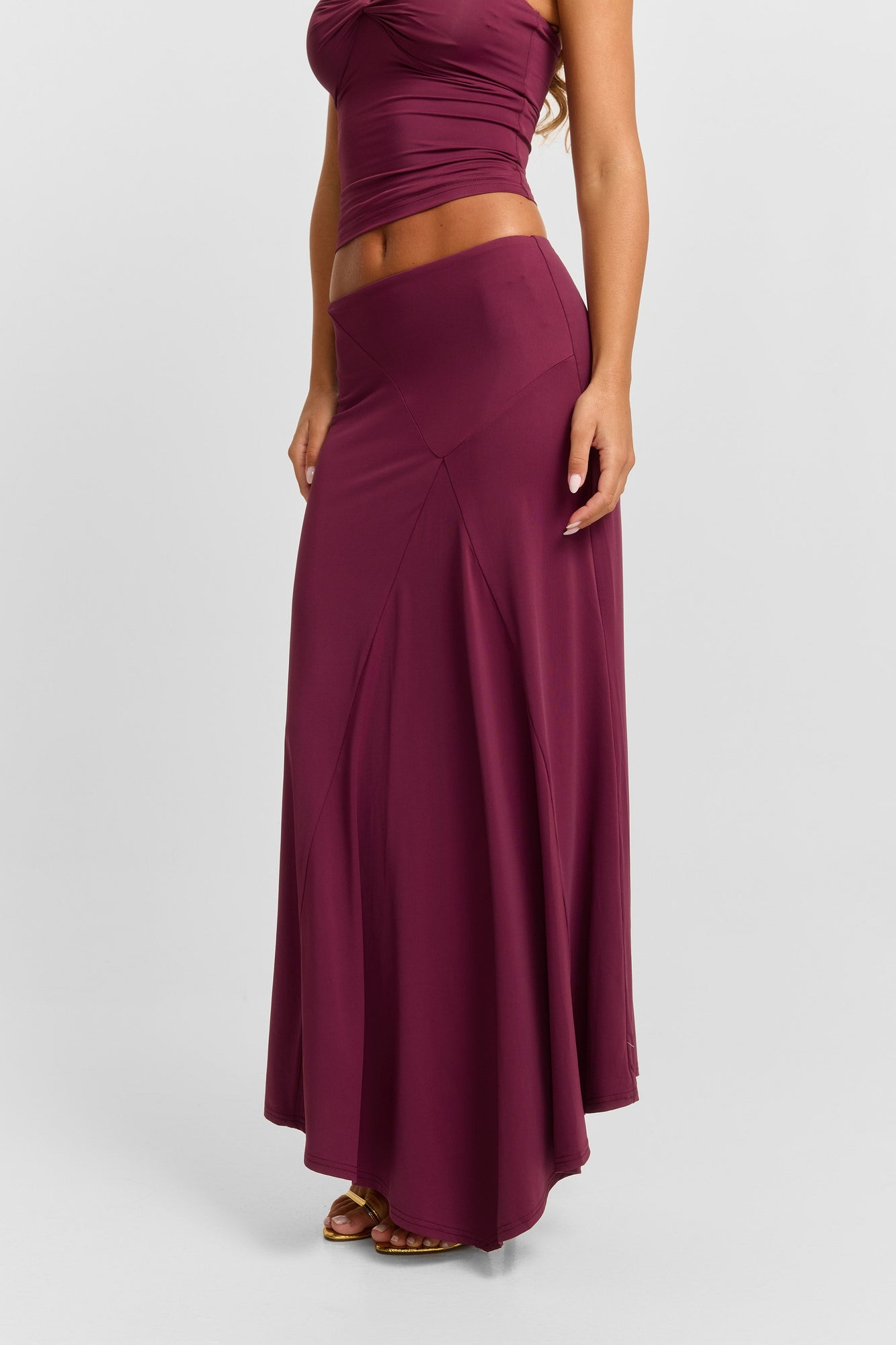 Lucinda Midi Skirt | Plum