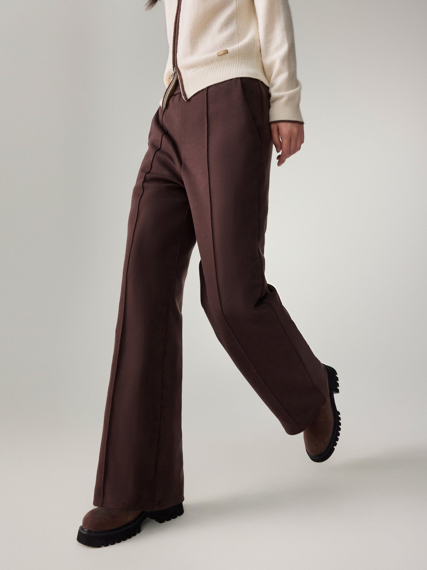 Lightweight Warm Puffer Goose Down Down Pants | Brown