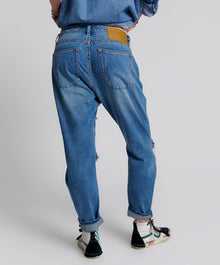 Saints Low Waist Boyfriend Denim Jeans | Pacifica