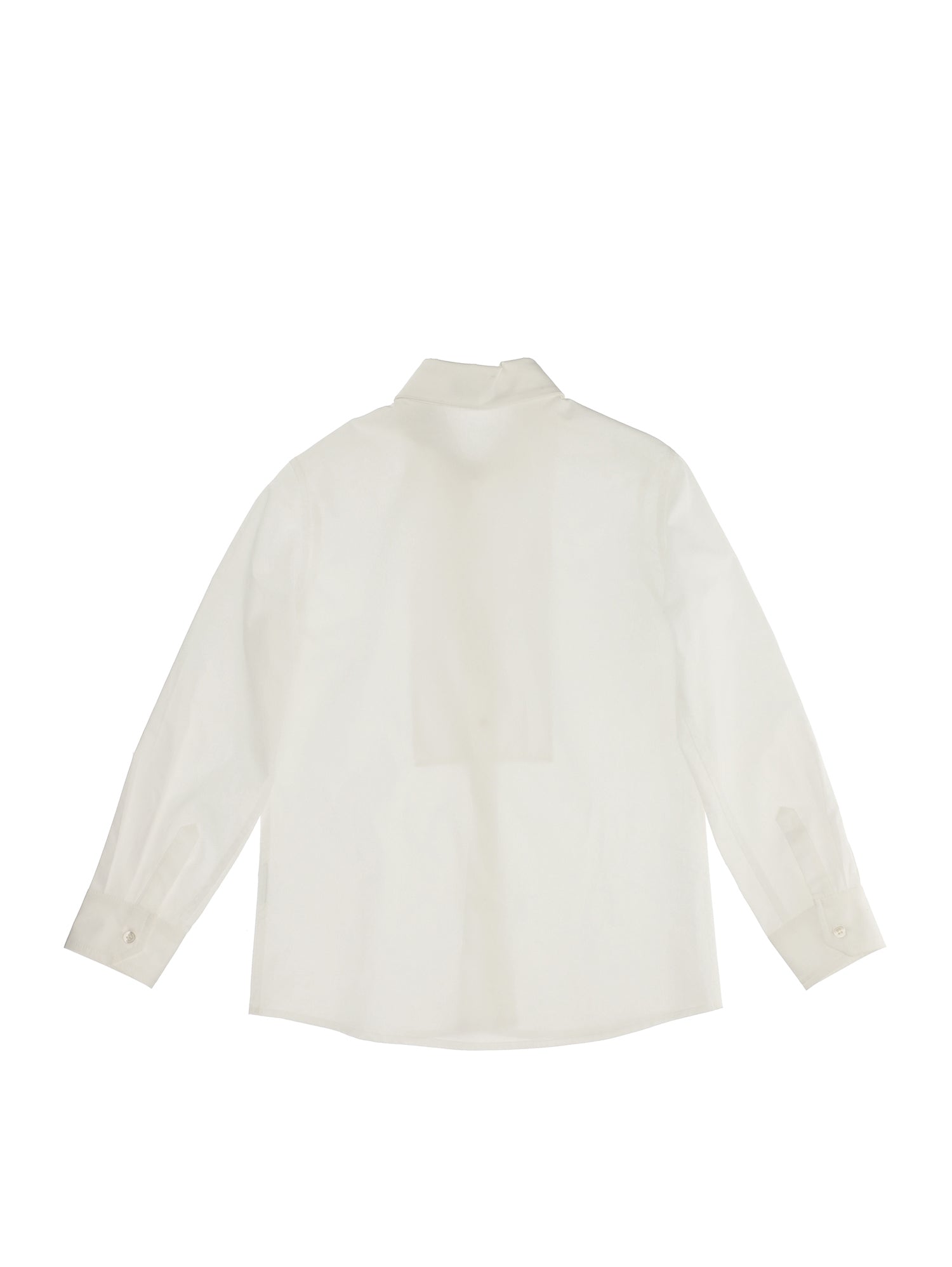 Boys | Plastron Poplin Shirt | White