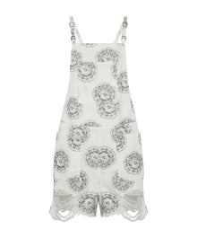 Pini Denim Playsuit | White Cymatic