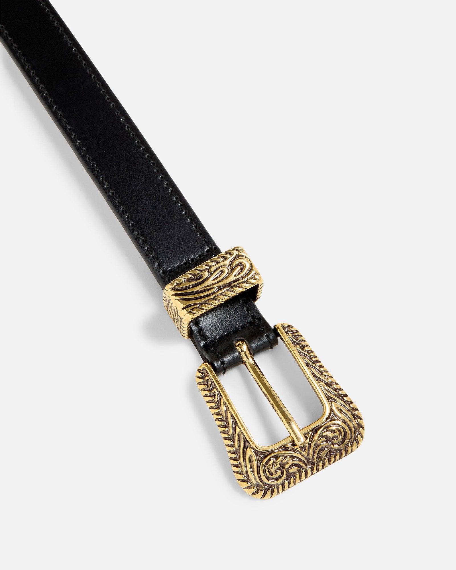 No. 15 Belt | Black-Gold