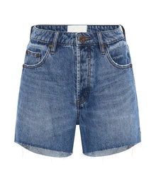 Legends High Waist Mom Fit Denim Shorts | Bay Blue