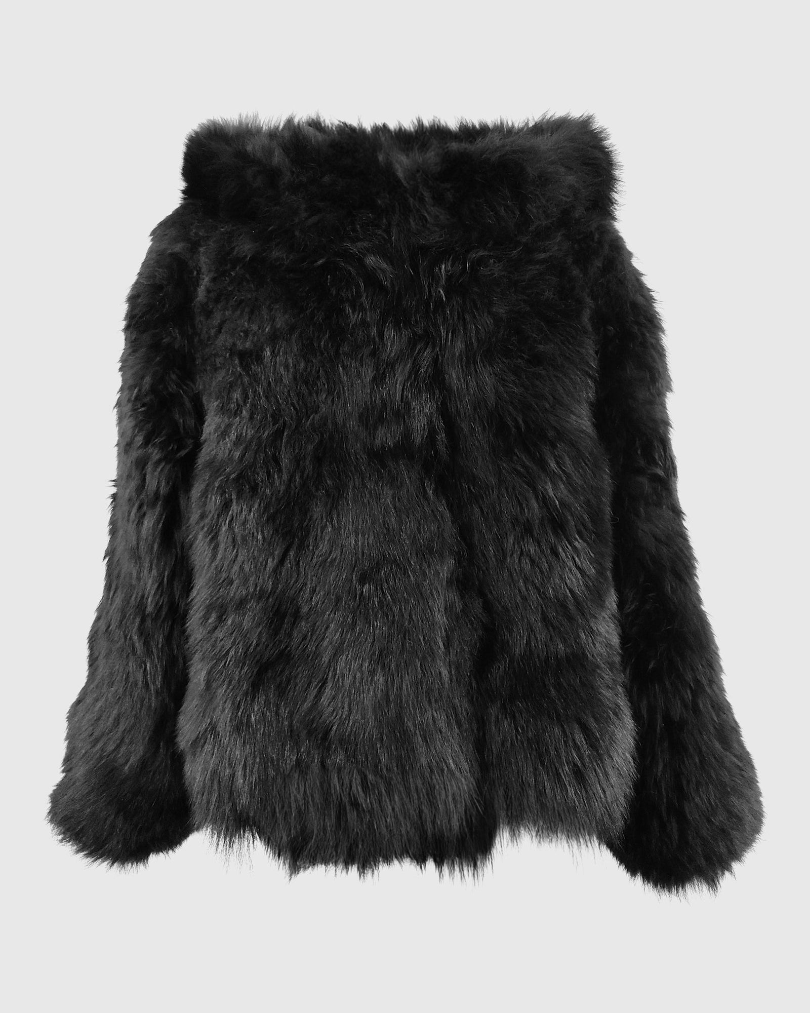 Select Lamb Hooded Jacket | Black