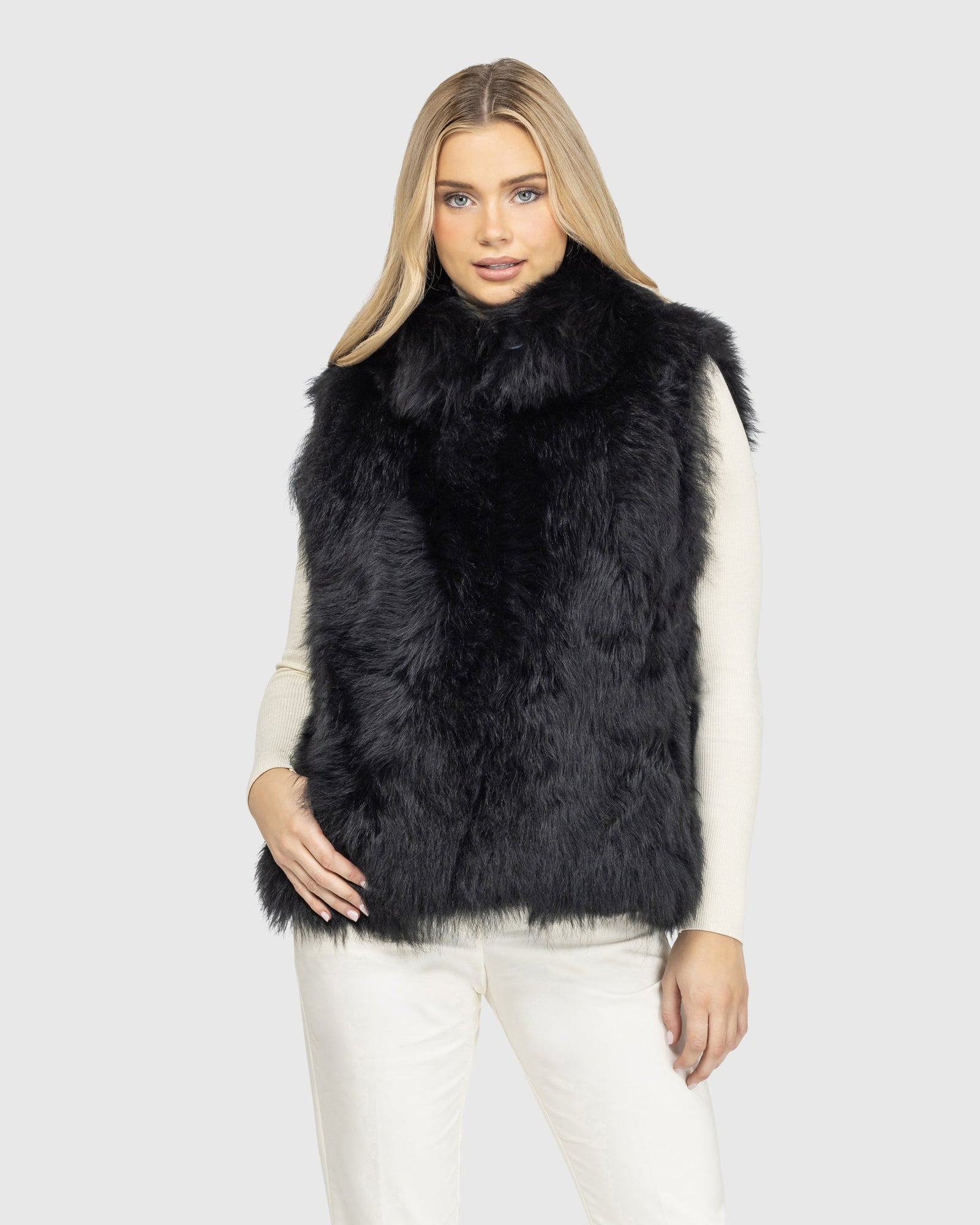 Select Lamb Vest | Black (V1)